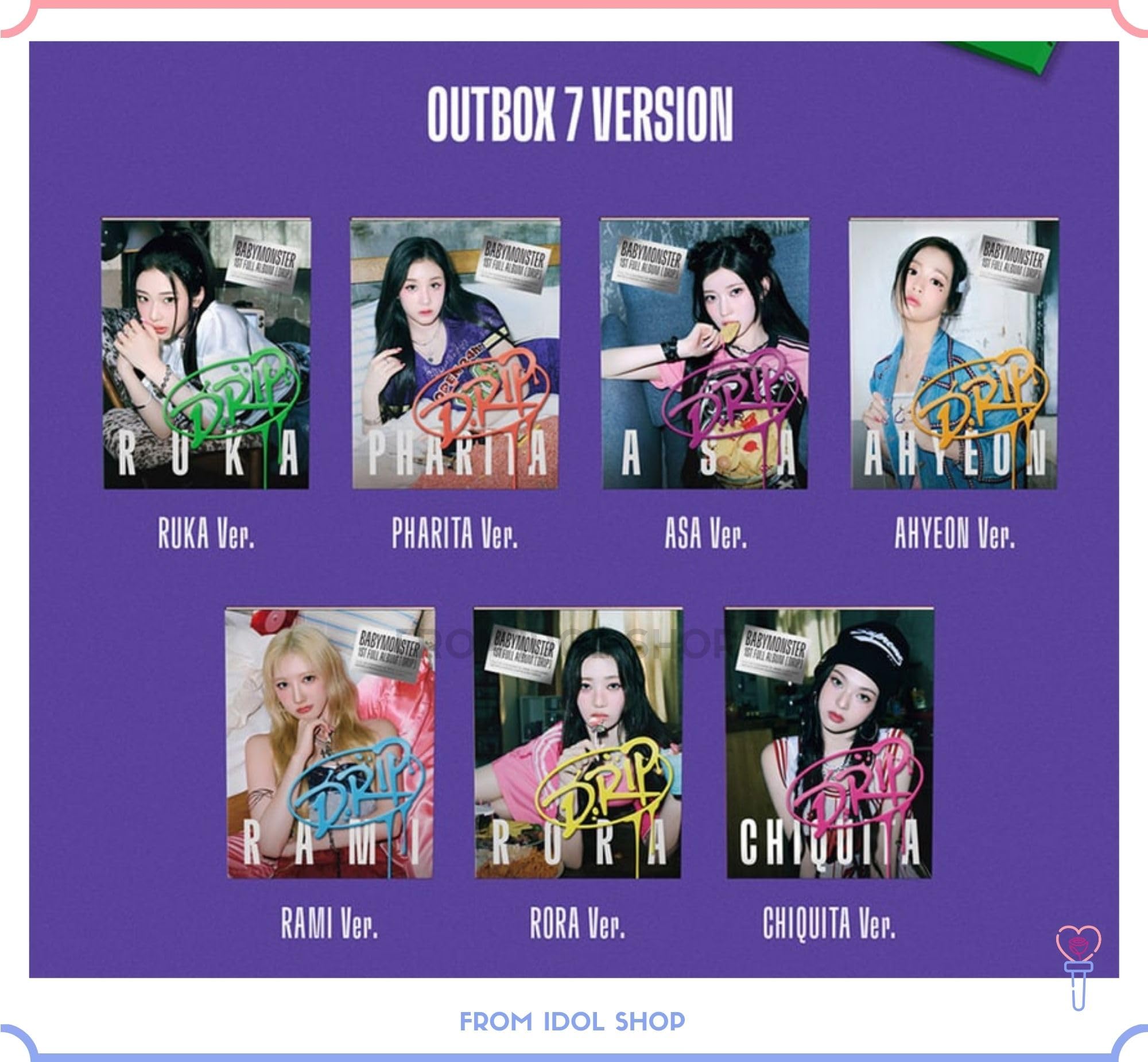 Amazon.co.jp: BABYMONSTER BABYMONS7ER 1st ミニアルバム YG TAG